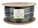 trueCABLE Cat5e Outdoor, 1000ft, Waterproof Direct Burial Rated CMX, Black 24AWG Solid Bare Copper, 350MHz, PoE++ (4PPoE), ETL Listed, Unshielded UTP, Bulk Ethernet Cable