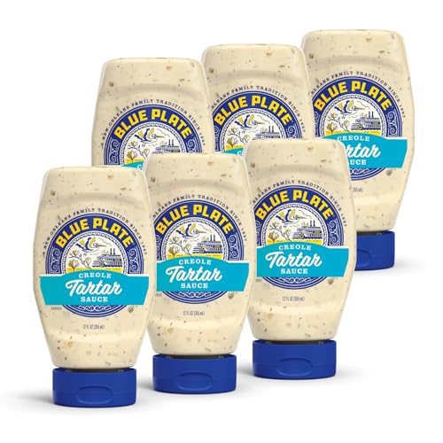 Blue Plate Salsa tártara criolla de mayonesa, botella exprimible de 12 onzas líquidas (paquete de 6)