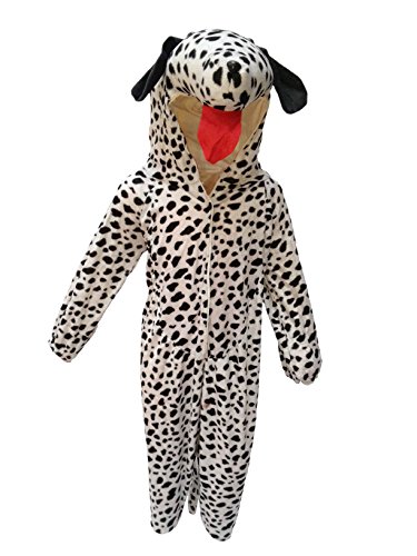 Image of Kaku Fancy Dresses Dog Pet Animal Costume for Kids - Black & White, 5-6 Years | Animal Fancy Dress for Boys & Girls