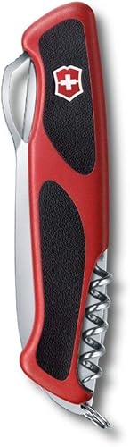 Miniatura 5 de Victorinox Ranger Grip Swiss Army Cuchillo de bolsillo de 12 funciones fabricado en Suiza con sierra de madera, hoja de bloqueo grande y palillo de