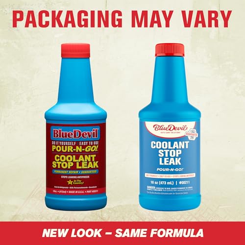 Image of BlueDevil Coolant Stop Leak - 16 oz | Seals Leaks in Radiators, Heater Cores & Freeze Plugs | Safe for Gas & Diesel Engines