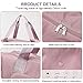 Large Capacity Folding Travel Bag, Lightweight Waterproof Luggage Bag, Expandable Travel Duffel Bag, Dry Wet Separated Gym Tote Bag, Weekender Overnight Bags for Women and Man (Pink)