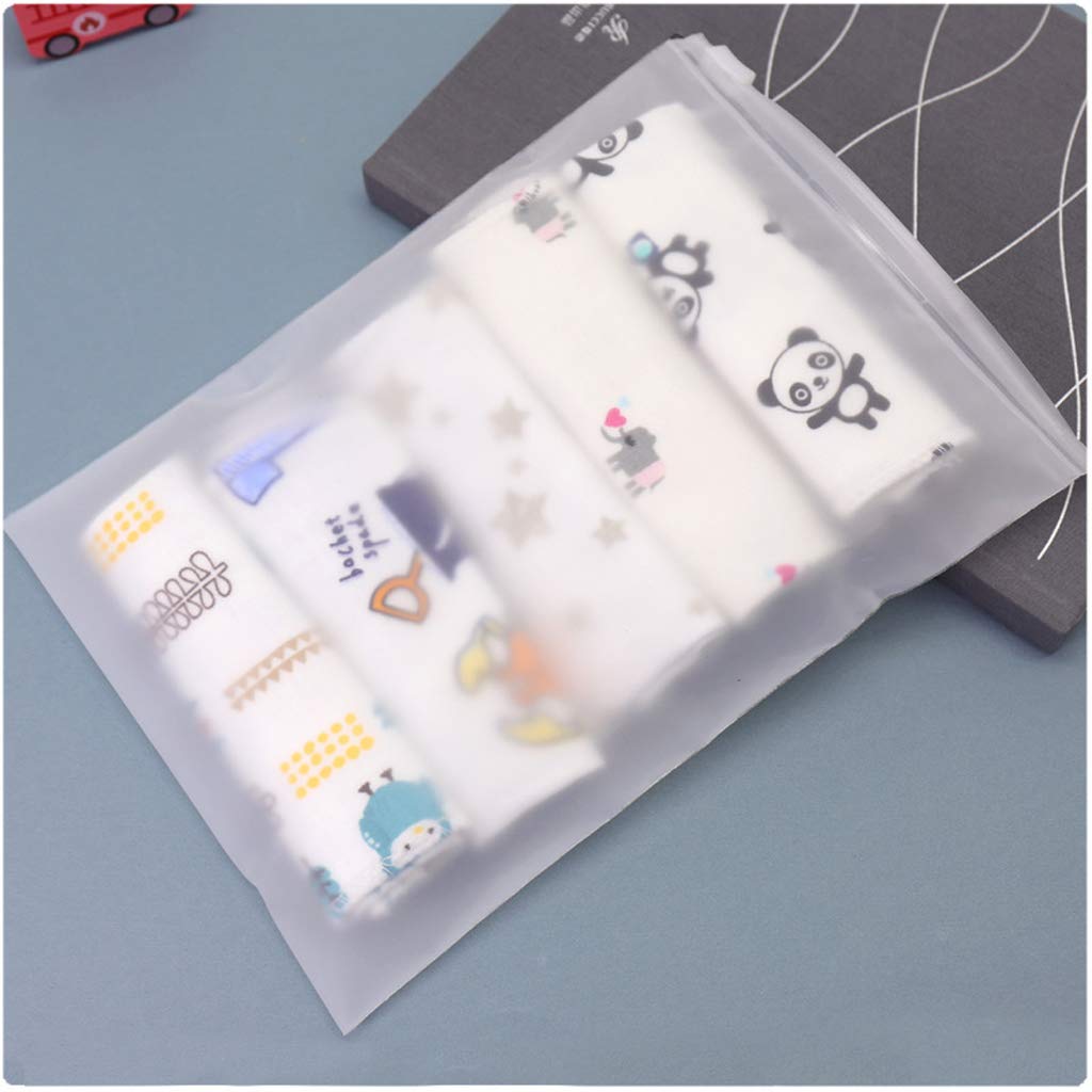Lanchen Random 5Pcs Cotton Newborn Bathing Towels Saliva Towel Baby Washcloth Handkerchief