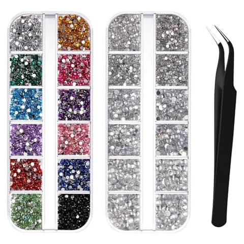 3000Pcs Rhinestones, Nail Gems for Nail Art Cover