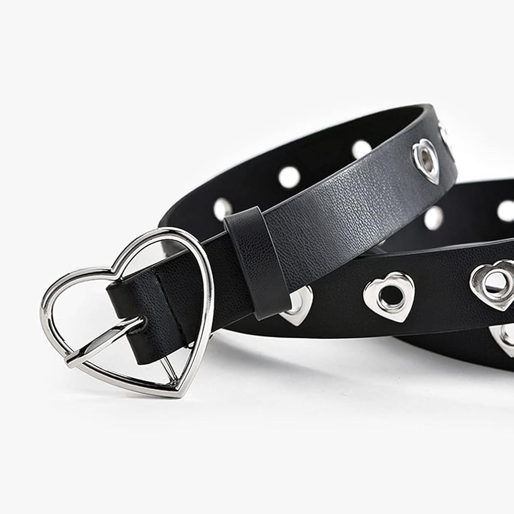 小物 vintage heart denim studs belt 小物 vintage heart denim studs belt XZQTIVE Studded Punk