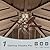 Domi Hardtop Gazebos 12x12FT, Aluminum Metal Gazebo with Galvanized Steel Double Roof Canopy, Curtain and Netting, Permanent Gazebo Pavilion for Patio, Backyard, Deck and Lawn, Brown