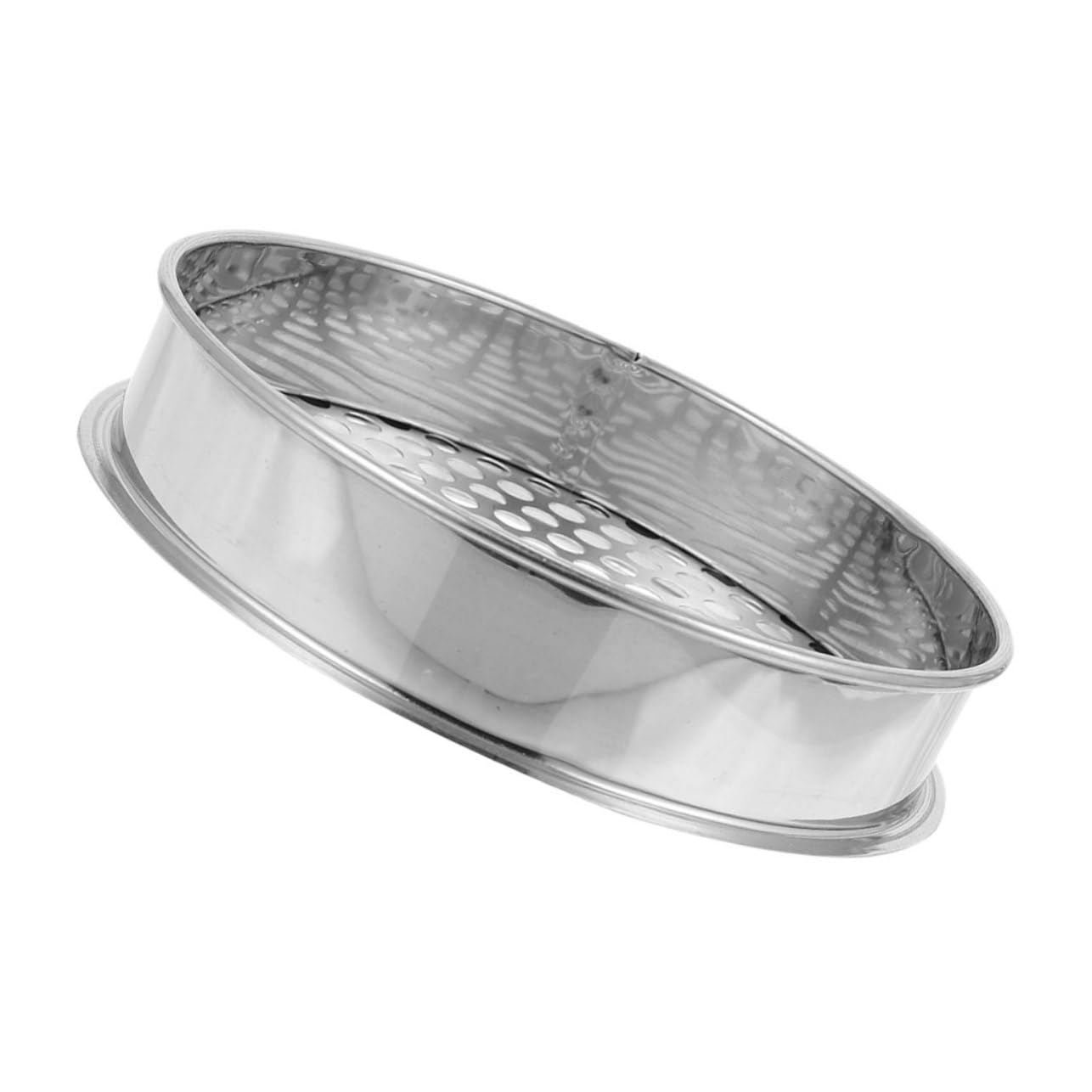Balacoo 20cm Round Hole Sieve Garden Sifter Stainless Soil Sieve Portable Design Kitchen Garden Use