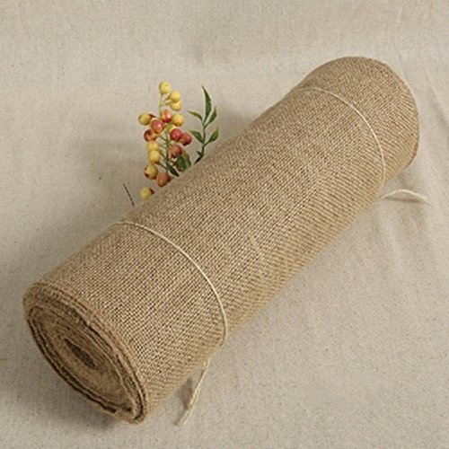 10pcs/lot 10m x 15cm Jute Burlap Hessian Fabric Burlap Chair Sashes Burlap Ribbon Rustic Wedding Centerpieces