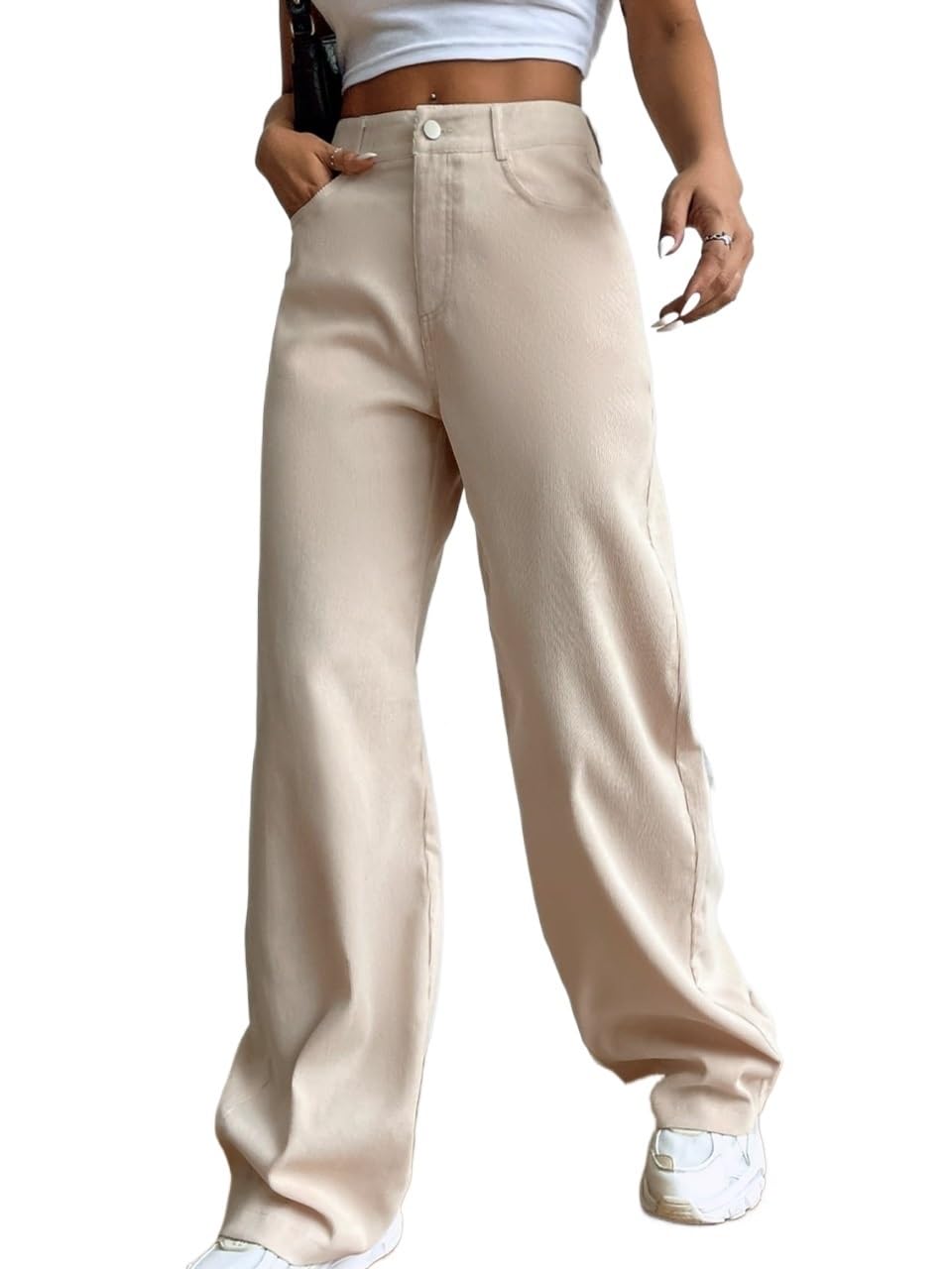 Casual Pants for Women High Waist Wide Leg Pants Work Casual Pants