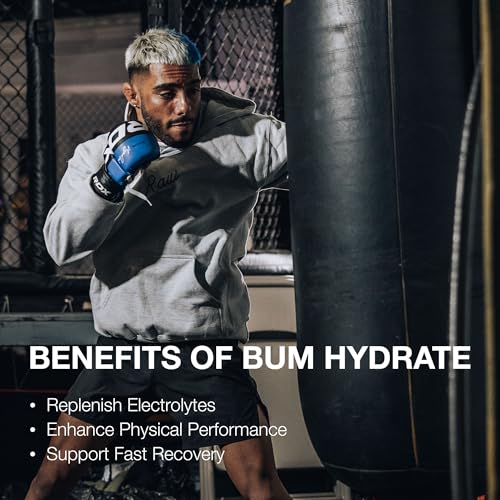 image for RAW Electrolytes Powder Hydration Drink Mix Packets, BUM Hydrate (Frui
