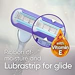 Gillette Venus Deluxe Smooth Swirl Womens Razor Blade Refills, 6 Count, Moisture Ribbon to Protect Against Irritation - Image 5