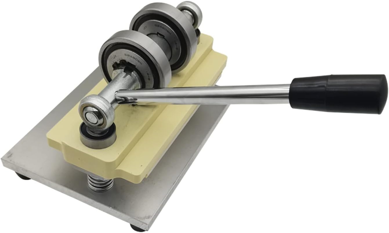 Double Wheel Hand Leather Cutting Machine Photo Paper PVC/EVA Sheet Cutter DIY Die Punching Manual Press with High Efficiency