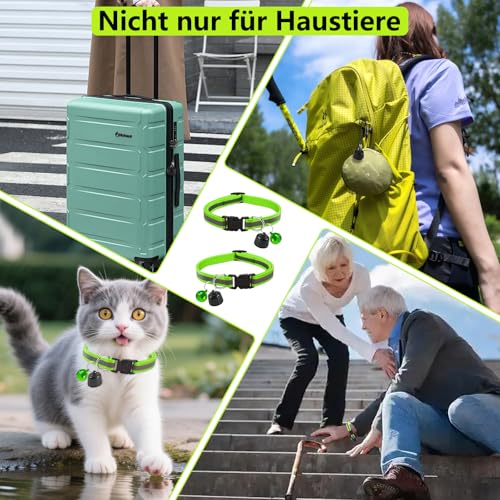 Katze GPS Tracker Hund Kompatibel mit iOS & Android, Weltweite Standortverfolgung, Katzen Halsband GPS Trackers Ohne ABO, Mini Pet Tracker für Katzentracker Katzentracking Peilsender