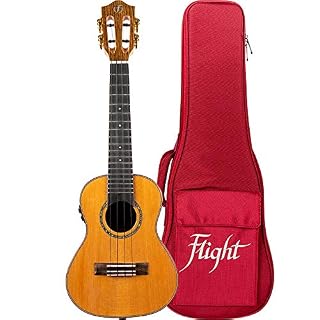 Flight Ukeleles, Diana Soundwave Ukulélé électro-acoustique concert - Les Beatles, Paul McCartney, John Lennon, RIngo Starr, George Harrison