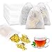 Produktbild Romon 300 Stück Teebeutel für Losen Tee, 9x7cm Einweg Teebeutel, Teebeutel zum Selbstbefüllen, Teefilter für Losen Tee, Teefilter Papier, Leere Teebeutel, Tea Bags für Duftender Tee