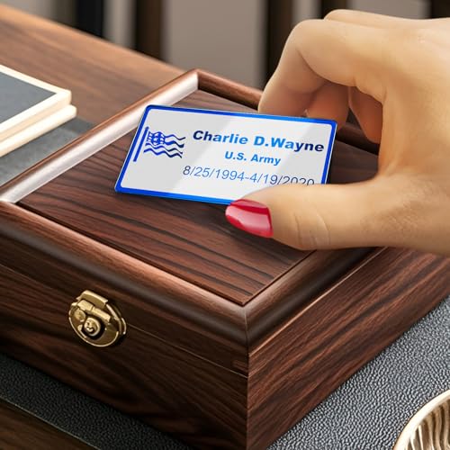 Image of Personalized Name Plate with Adhesive Backing Engraved Custom Plaque
