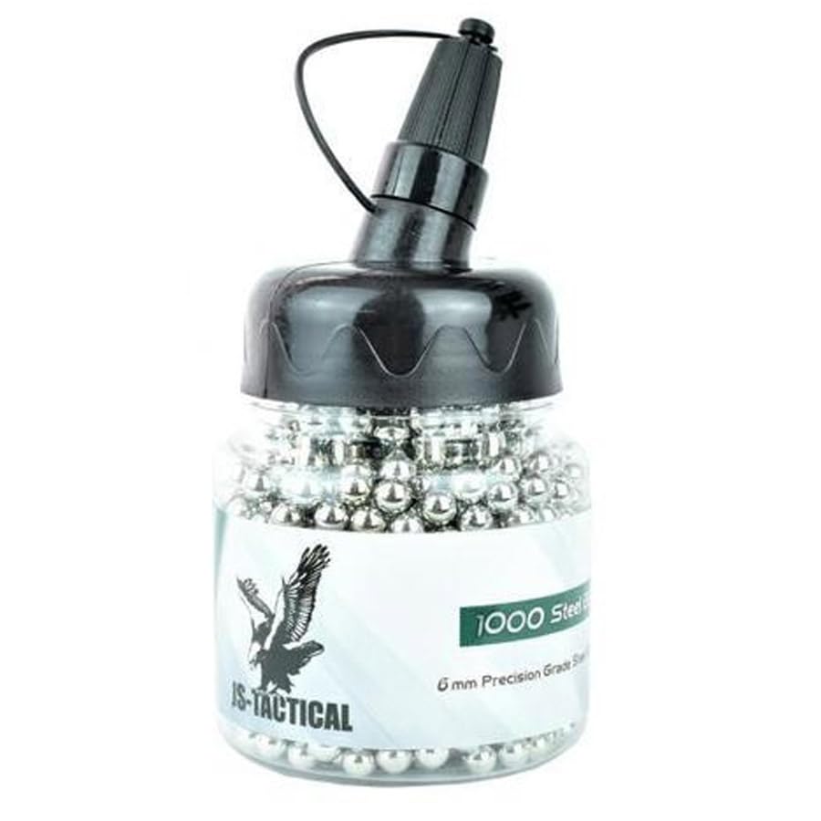 Ecommur. Munición de Acero Steel BBS Calibre 6 mm. Biberon de 1000 Unidades BBS.