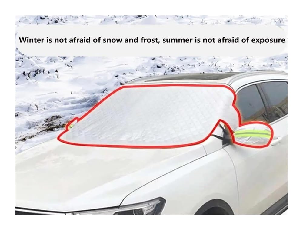Housse de Protection pour Pare-Brise Pare-brise De Voiture Couverture De Neige Pare-soleil Anti-gel Imperméable Couverture De Protection Extérieure Pour Automobiles D'hiver Protection Pare Brise Hiver