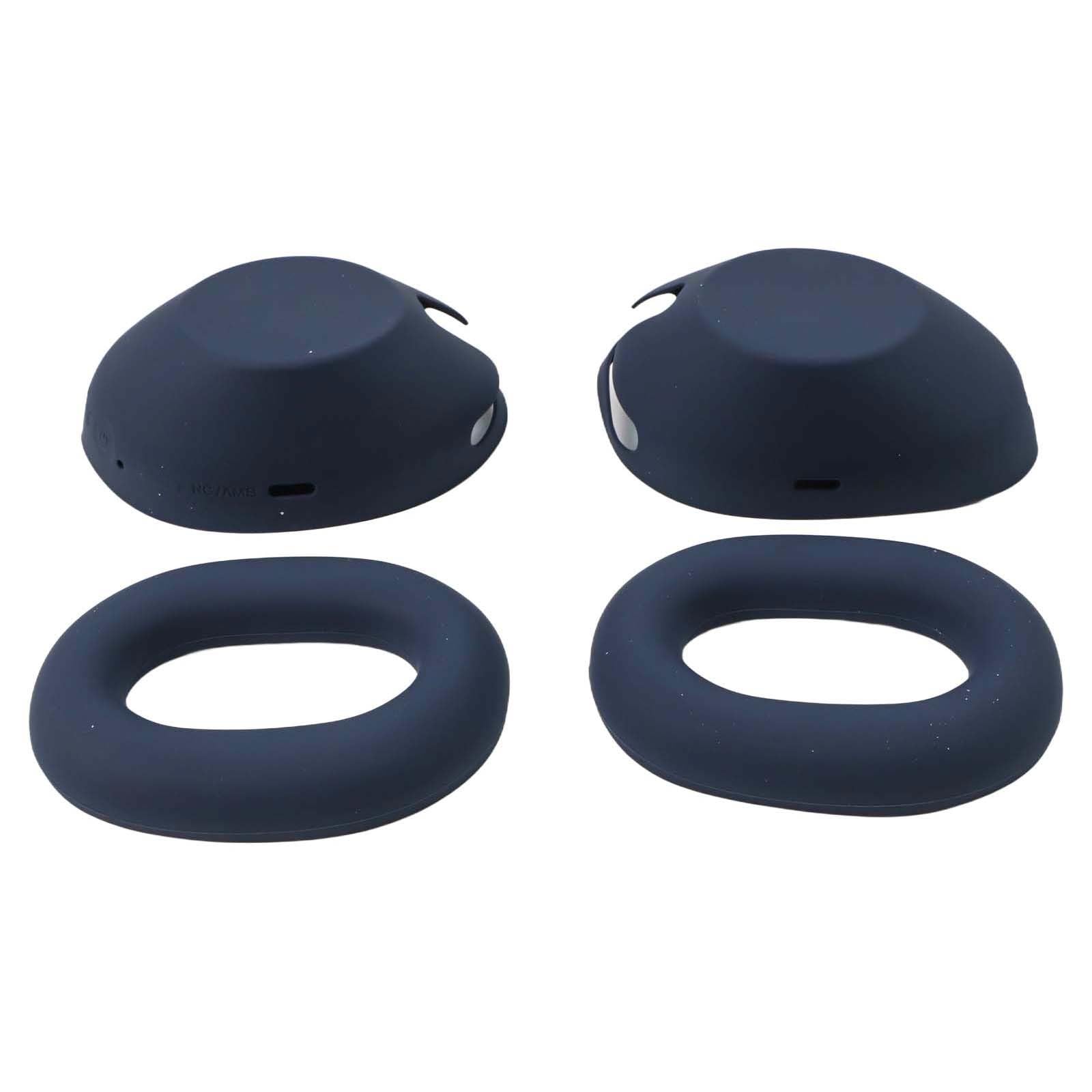 Custodia in silicone antisudore WH-1000XM6 per cuffie, antigraffio per protezione auricolari e guscio, leggera e impermeabile, facile da pulire, confezione da 2, colore nero