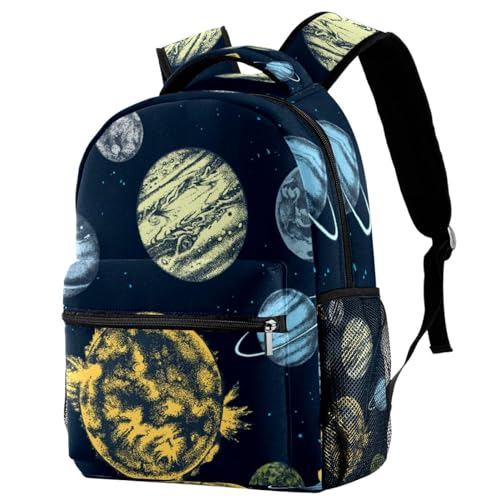 Sac à dos d'école système solaire multicolore 40cm