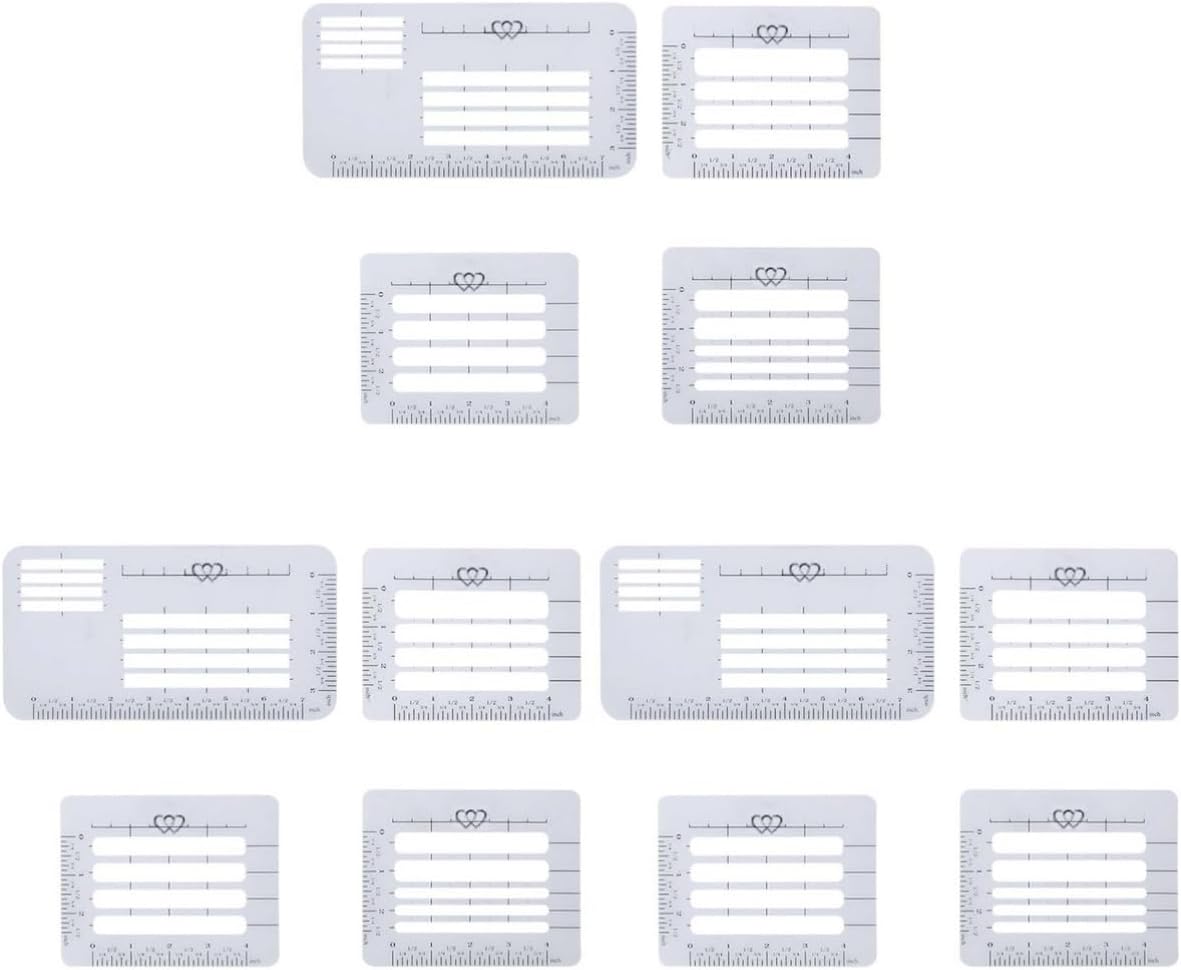 EXCEART12 Pcs 4 Envelope Guideline Template Lettermate Stencil Wedding Envelope Stencil Birthday Envelope Template Addressing Stencil Templates Wedding Envelopes Number Invitation Card