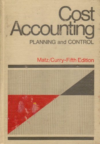 Cost Accounting Planning and Control