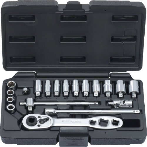 KS Tools 130.0300 Air Conditioning Spanner Set (18 Pieces), Silver