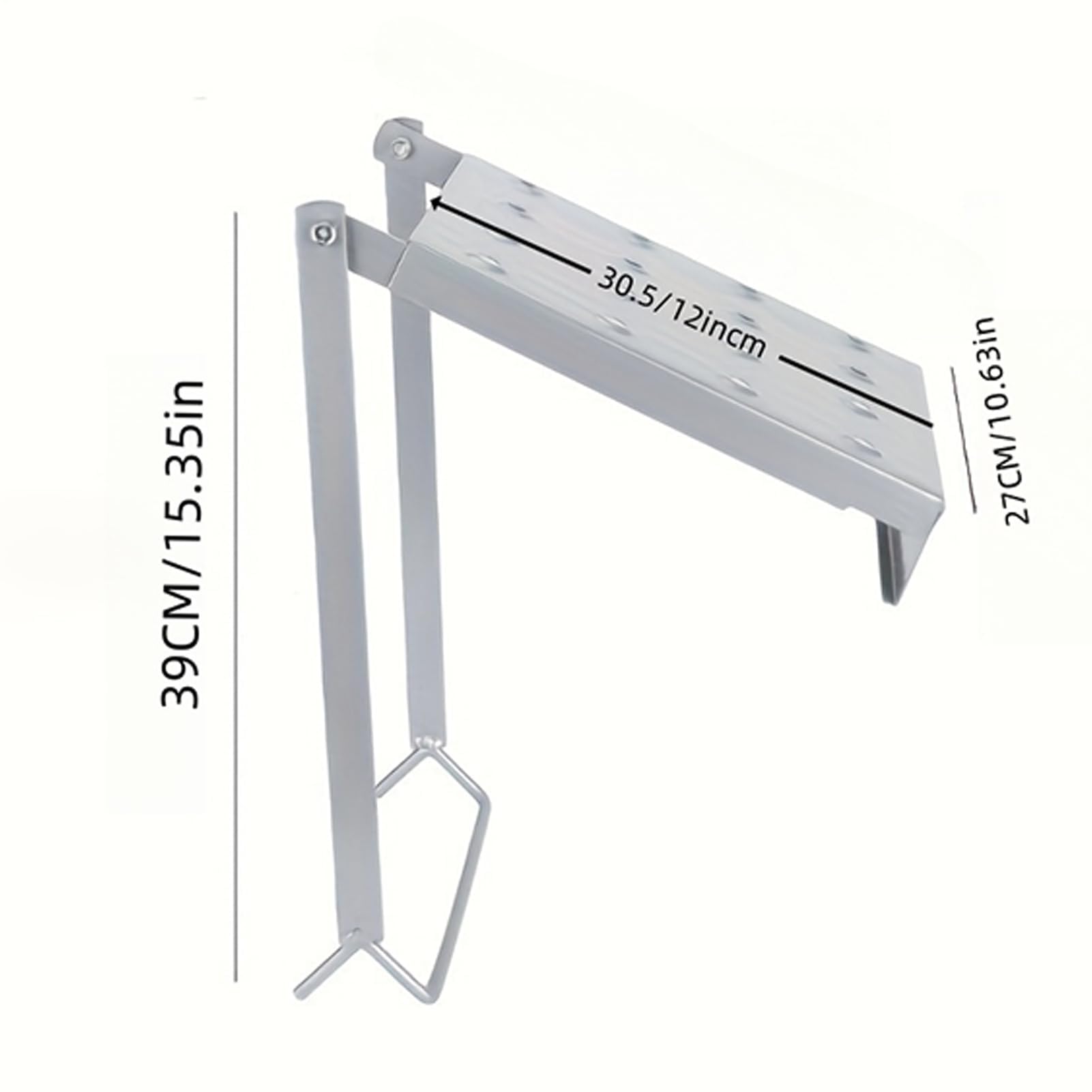 Bandeja de herramientas de escalera resistente, capacidad de 150 kg para bricolaje, mecánicos, electricistas y pintores, accesorio esencial para tareas de reparación y limpieza
