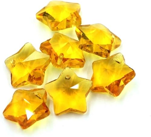 Miniatura 3 de Calvas 20 unids/lote Charm Estrella Colgante Forma de Cinco Estrellas Mezclado 14MM Cristal Cristal Facetado Perlas Sueltas DIY Suministros de