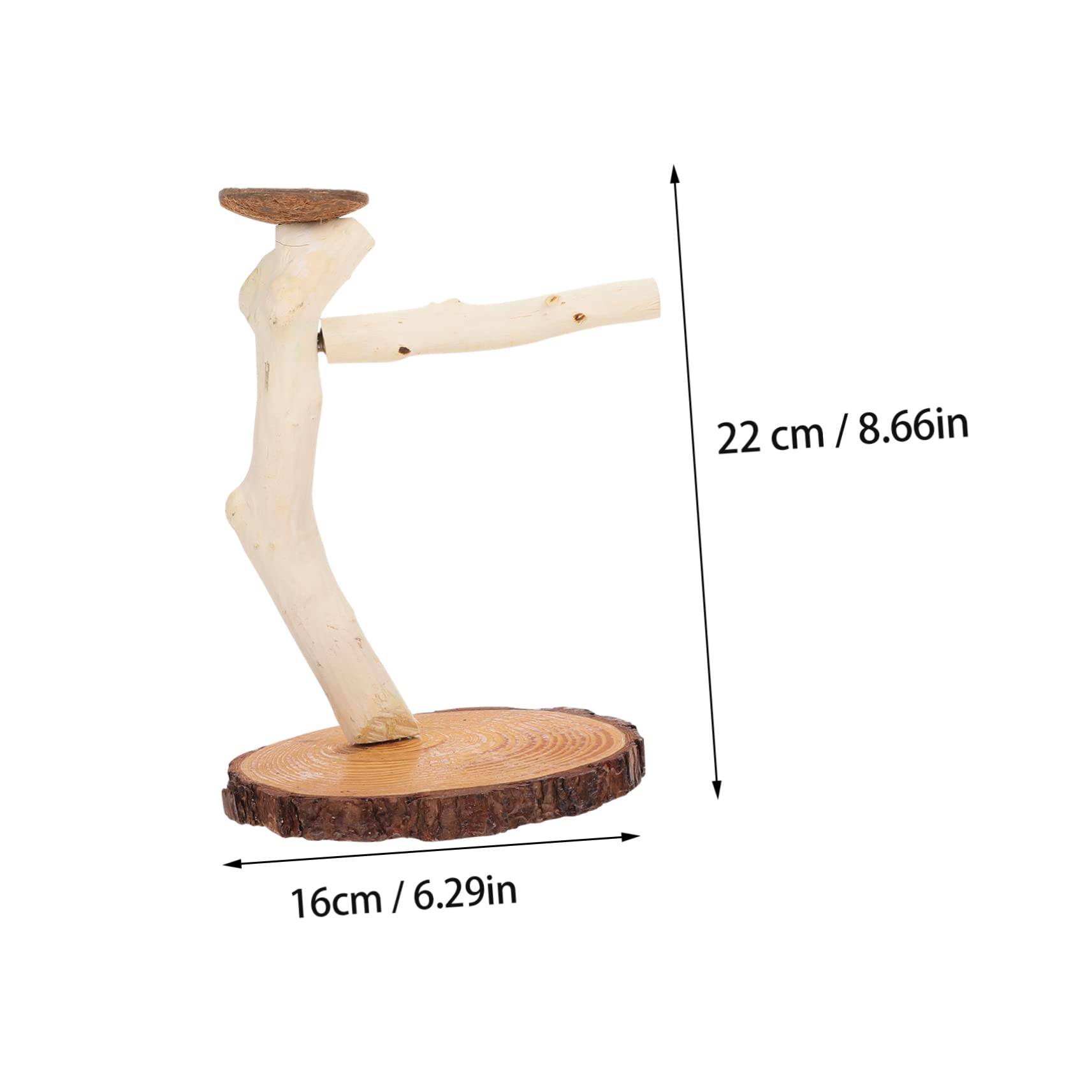 TOYANDONA Parrot Playground Wood Bird Perch Pet Play Stand Solid Wood Pet Supplies