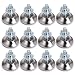 OwnMy M8 Adjustable Leveling Feet 12 Pcs Furniture Table Legs Felt Glide Pads T-Nut Leveler Sliders Protectors for Hardwood Floors（Adjust up to 1.5"/38mm）