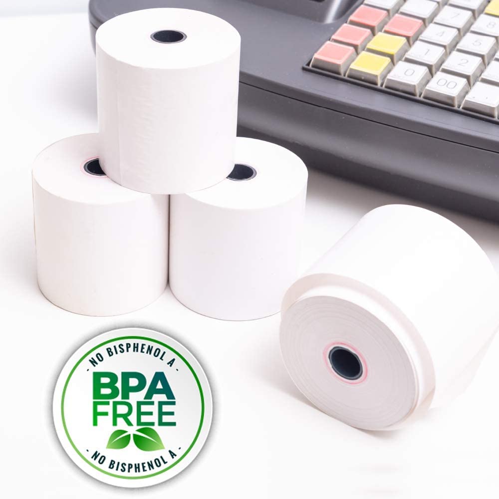 Various-Rollos de Papel Térmico 57x35x12mm para Tickets. TPV, Impresora Térmica, Datáfono,Cajas registradoras Sin Bisfenol A.(210 unidades)