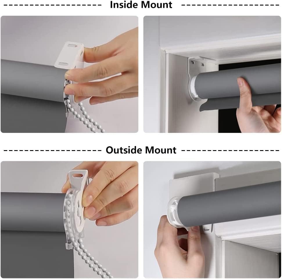 STRMAX ロールスクリーン,100% 遮光防水ファブリック ウィンドウ ローラー シェード ブラインド、断熱、UV 保護、寝室、