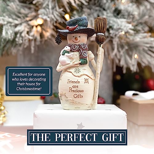 Pavilion-Friends-6-Snowman-Figurine-Sculpted-Hand-Painted-Statue-Snowman-Decor-Indoor-Christmas-Decoration-Winter-Decoration-Holiday-Decor-1-Count Pavilion Friends 6 Snowman Figurine Sculpted Hand Painted Statue Snowman Decor Indoor Christmas Decoration Winter Decoration Holiday Decor 1 Count