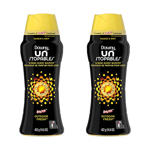 ( Unstopables in-Wash Scent Booster Beads, Bounce Outdoor Fresh Scent, 14.8 oz 2 Pack