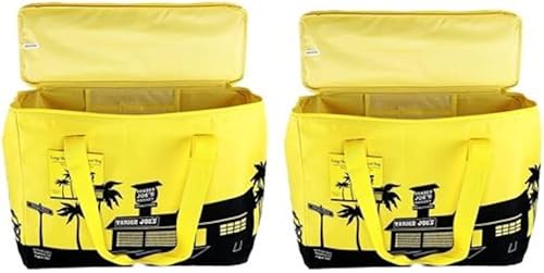 Trader Joe's - Bolsa de mano con aislamiento reutilizable, capacidad de 8 galones, color amarillo