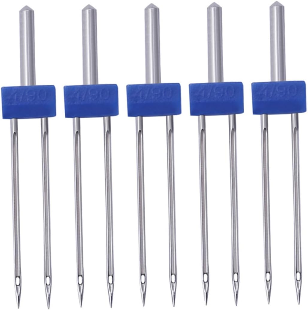 DOITOOL Sewing Needles Kit for Household Sewing Machines 100pcs Double Needle for Knits 2MM Size for DIY and Beginners Projects