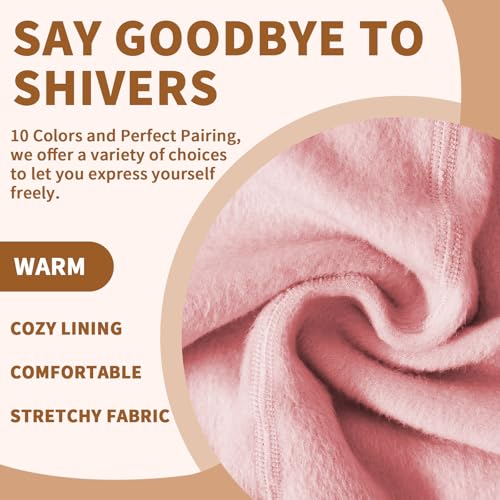 Image of DancMolly Opaque Fleece Lined Tights for Women, High Waist Warm Winter Thermal Control Top Pantyhose