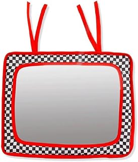 Baby Crib Mirror - Black, White & Red- Infant-Stim