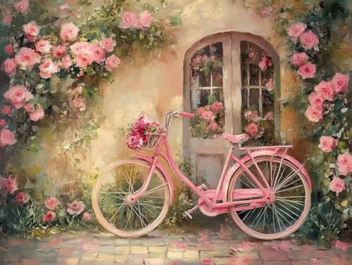 Peinture par numero adulte sur toile avec pinceaux et peinture de multiples couleurs kit 80x60 cm