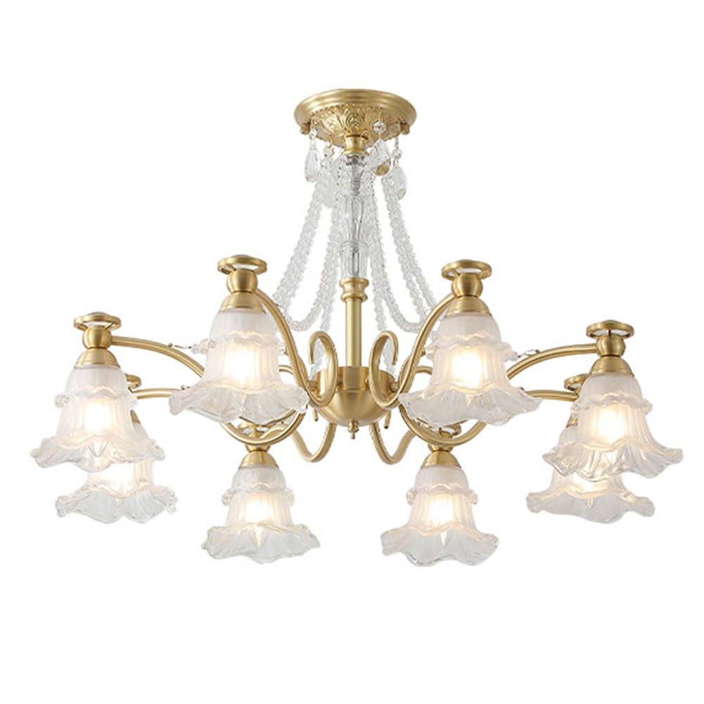 Lampe en Verre Florale d'exception, luminaire décoratif d'intérieur élégant au design unique