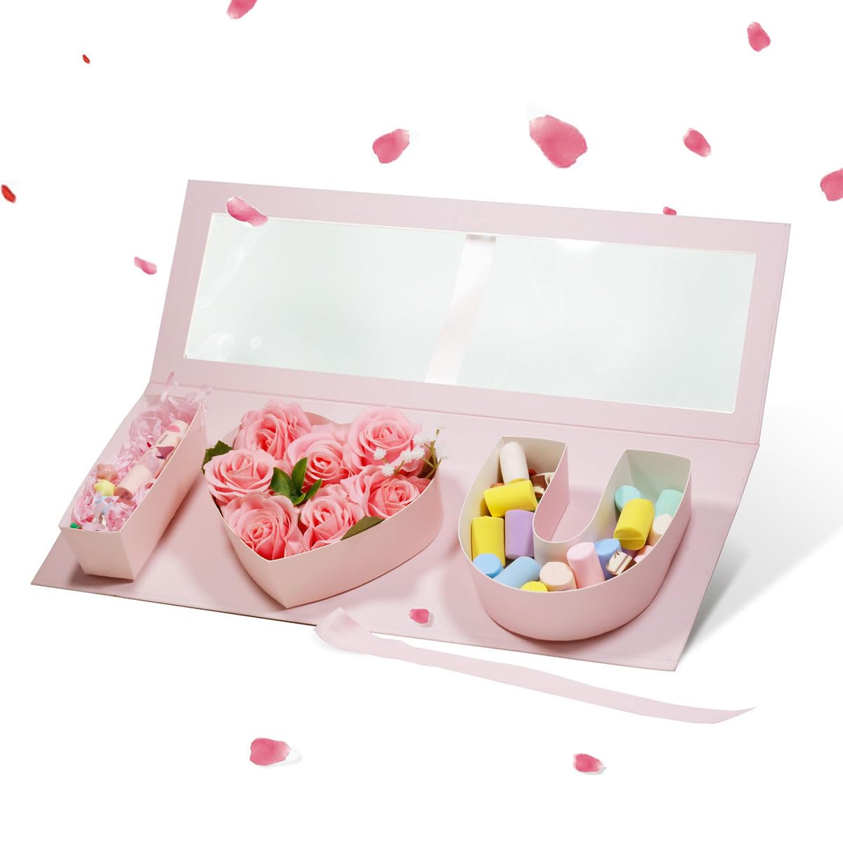 Amazon.com: Geoto 6 Pack 17.3 x 6 x 2 inches Pink/Red/White Color