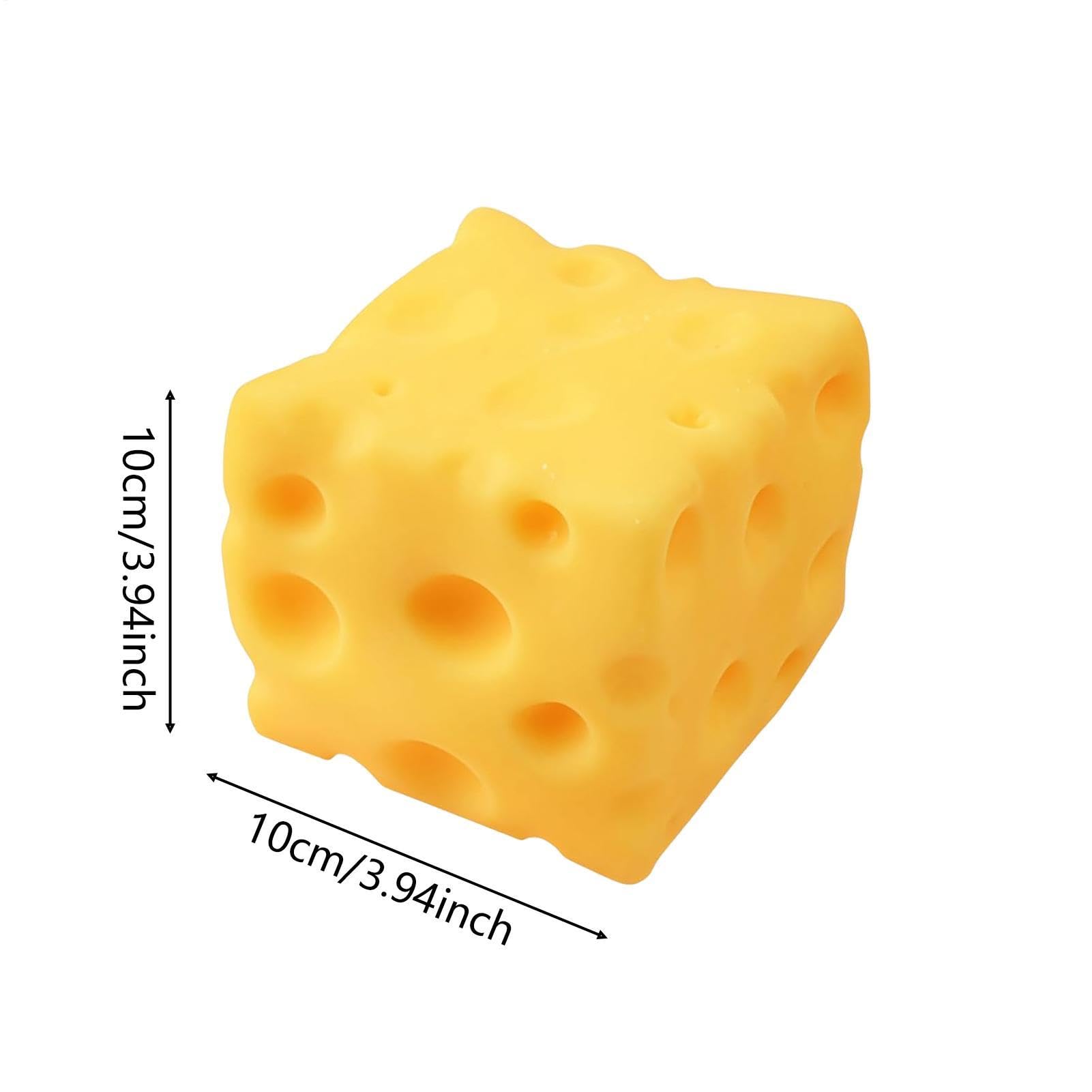 Giocattolo Spremibile A Forma Di Formaggio Giallo, Palla Antistress Quadrata Spremere Al Formaggio, Gioco Morbido Da Pizzicare Per Giovani, Impiegati, Studenti