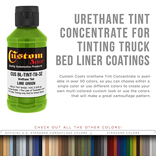 Image of Custom Coat 3 Ounce, Lime Green, Bedliner Tint Concentrate