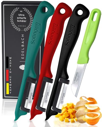 Edelbach Solingen | Küchenmesser Set | German, sehr scharfe kleine Messer, Messerset, Obstmesser,...