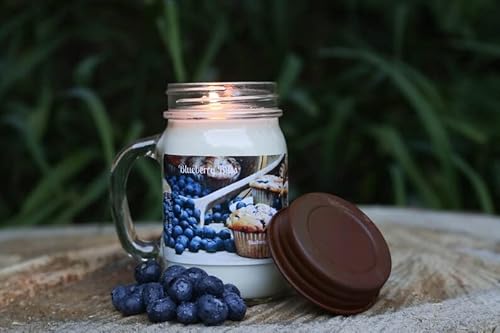 Mountain Kettle Wax Jar Candle With Blueberry Bliss - Scented Candle - St. Patrick’s Day - Fall Decor Anxiety & Stress Relief Burns Up To 60 To 80 Hours #TOP1