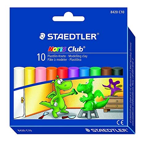 Preisvergleich Produktbild Staedtler 8420C10 Plastilin-Knete Noris Club 10 Farben im Kartonetui