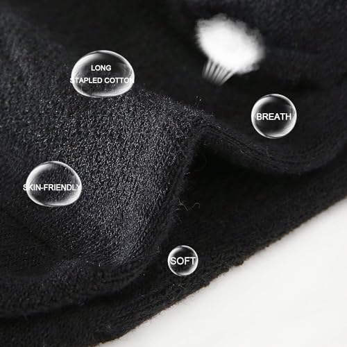 AKIDO Solid Black Mens No Show Non Slip/Skid Casual Ankle Low Cut Thin Cotton Footies/Socks Sneakers Pack of 64