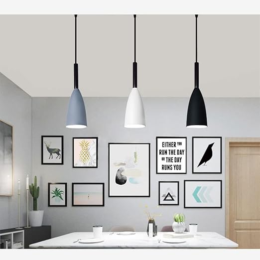 CHENKUI CHENKUI Verlengen Nordic Kroonluchter Aluminium Creatieve Lampenkap Minimalistische Macaron Hanglamp Eenvoud Ontwerp Verstelbare Opknoping Lamp E27 Base Kit Voor Bar Restaurant Verlichting Armatuur photo 2