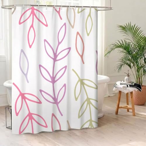 Rideau de douche en tissu polyester lourd et durable lavable en machine - 3